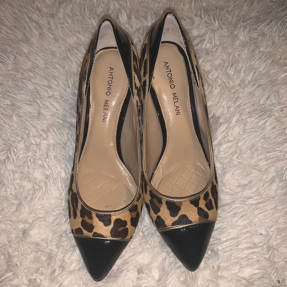Brand New ANTONIO MELANI Animal Print Heels